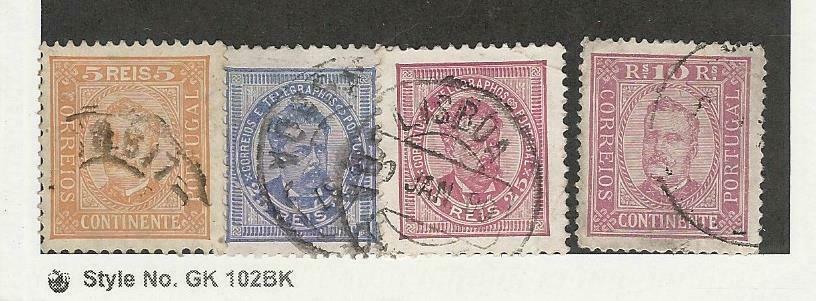Portugal, Postage Stamp, #65-68 Used, 1892, Jfz