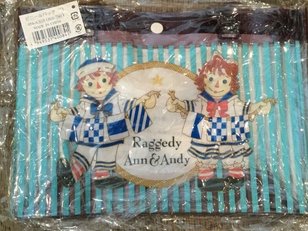 Raggedy Ann & Andy Sm Beach Bag Tote Bag From Japan New With Tag