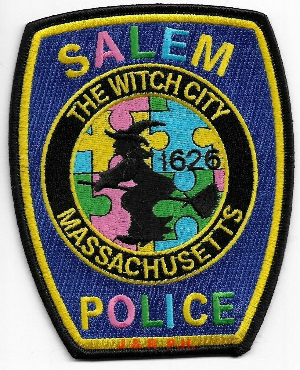 Salem, Massachusetts "autism Awareness" (4" X 5") Shoulder Police Patch (fire)